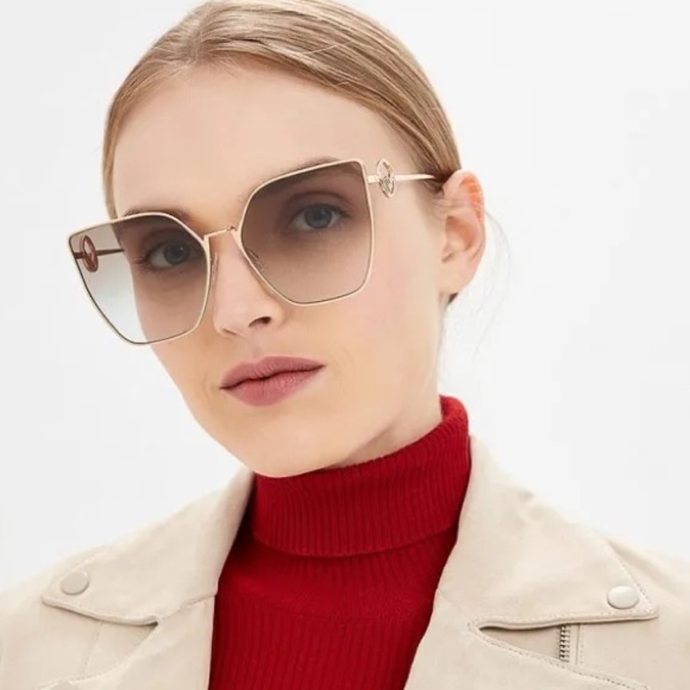 NEW FENDI FF 0323/S S45 GOLD SUNGLASSES FF 0323/S - Picture 1 of 13